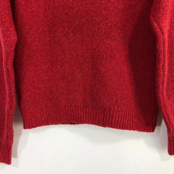New BP Cable Stitch Cozy Knit Long Sleeve Turtleneck Sweater Red Tango Size XS - Picture 12 of 16